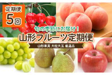 【定期便5回】山形果実 大粒 大玉 厳選品 【令和7年産先行予約】FU22-070 くだもの 果物 フルーツ 山形 山形県 山形市 2025年産