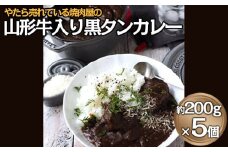 やたら売れてる焼肉屋の山形牛入り黒タンカレー(200g×5) FZ25-940
