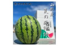 山形産 西瓜(すいか) L 1玉(6kg以上) 【令和7年産先行予約】FU23-060 くだもの 果物 フルーツ 山形 山形県 山形市 2025年産