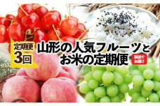 ★定期便3回★山形の人気フルーツとお米の定期便 【令和7年産先行予約】FS23-308