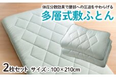 【日本の極み】多層式敷ふとん 2枚セット  FZ23-346