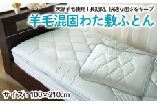 【日本の極み】羊毛混固わた入り 敷ふとん FY23-350