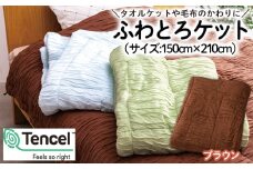【日本の極み】選べる3色♪ふわとろケット [ブラウン]  FZ23-298