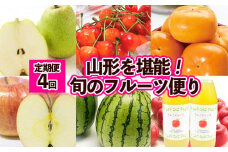 【定期便4回】山形を堪能！旬のフルーツ便り (2024秋～2025冬夏) FZ23-677