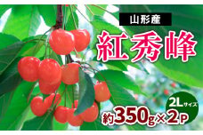 山形産 さくらんぼ 紅秀峰 約700g(約350g×2P) 2Lサイズ 【令和7年産先行予約】FS23-723 くだもの 果物 フルーツ 山形 山形県 山形市 2025年産