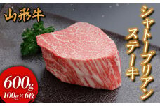山形牛 シャトーブリアンステーキ 600g(100g×6枚入) FY24-297