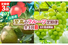 【定期便3回】山形市至高のフルーツ定期便 全3回B 8月発送開始 【令和7年産先行予約】FS24-760