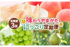 【定期便3回】味わうやまがた にっこり定期便 【令和7年産先行予約】FS24-715