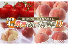 【定期便4回】山形のフルーツを食べ尽くし！厳選フルーツ定期便D 【令和7年産先行予約】FS24-801