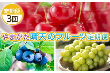 【定期便3回】やまがた 晴天のフルーツ定期便 FY25-050