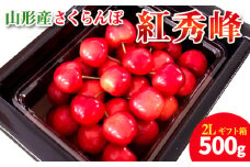 【ギフト箱】本場 山形産 さくらんぼ 紅秀峰 500g FY25-098