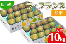 山形のラ・フランス大玉 10kg(20～28玉) 前半 FY25-111