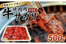 自家製タレで味付け焼肉用牛サガリ(米国産)500g FY25-236