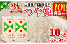 【10営業日以内発送】令和6年産 山形産 特別栽培米 つや姫(白米)10kg(5kg×2) FY25-299