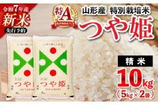 【10月下旬発送】先行予約 令和7年産 新米 山形産 特別栽培米 つや姫(白米)10kg(5kg×2) FY25-301