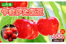 やまがた 紅王 2L 400g(200g×2パック)【令和8年産先行予約】FS25-064