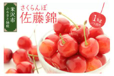 《 先行予約 》 令和7年産 さくらんぼ 佐藤錦 1kg ( バラ詰め ) 〔2025年6月上旬～6月下旬頃お届け〕