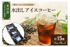 【 夏季限定 ギフト 用 】 水出し アイスコーヒー 15個 ( 1パック 40g ) 〔 2025年 4月 ～ 10月 頃 配送 〕 コーヒーパック アイス コーヒー ダブル焙煎