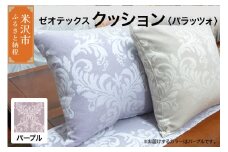 ゼオテックス クッション 【柄： パラッツォ パープル 】 インテリア 抗菌 消臭 シルキーリビング