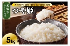 【 令和6年産 】 つや姫 5kg 栽培期間中 農薬不使用 化学肥料不使用 ブランド米 産地直送 農家直送 2024年産