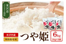 《 先行予約 》【 令和7年産 】 特別栽培米 つや姫 計6kg ( 2kg×3袋 )〔2025年10月中下旬頃～順次お届け〕 2025年産 産地直送 農家直送 ブランド米 