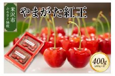 《 先行予約 》 令和7年産 さくらんぼ やまがた紅王 400g （ 200g × 2パック ） バラ詰め 2L ～ 3L玉 2025年産