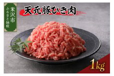 天元豚 ひき肉 1kg （ 250g × 4パック ）ブランド豚 ポーク おかず お取り寄せ 送料無料 山形県 米沢市