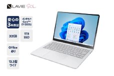【新品】パソコン LAVIE Direct SOL インテル® Core™ i7-1355U プロセッサー 2024年11月発売モデル 13.3インチ Office Windows11 32GB メモリ 1TB SSD ノートパソコン ノート PC 新生活 山形県 米沢市 送料無料