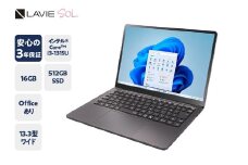 【新品】パソコン LAVIE Direct SOL インテル® Core™ i3-1315U プロセッサー 2024年11月発売モデル 13.3インチ Office Windows11 16GB メモリ 512GB SSD ノートパソコン ノート PC 新生活 山形県 米沢市 送料無料