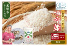 【 6ヶ月定期便 / 令和7年産 】 有機JAS つや姫 5kg×6回 計30kg 《玄米》 有機肥料100% 無農薬 2025年産 農家直送 ブランド米