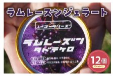 ラムレーズンジェラート(104ml)〔12個入り〕 レーズン アイス スイーツ 洋菓子 お菓子 デザート 贈答 贈り物 ギフト プレゼント お取り寄せ 送料無料 山形県 米沢市