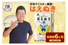 【 6ヶ月定期便 / 令和7年産】 はえぬき5kg  2025年産 山形県 精米 米 白米 お米 ブランド米 お米マイスター 厳選米 山形県 米沢市 送料無料