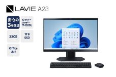【新品】パソコン LAVIE Direct A23　2024年11月発売モデル インテル® Core™ i7-1355U プロセッサー 23.8型ワイド Office Windows11 32GB メモリ 1TB SSD デスクトップパソコン デスクトップ PC 一体型 新生活 山形県 米沢市 送料無料