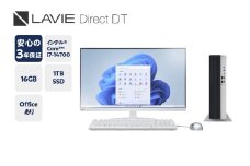 【新品】パソコン LAVIE Direct DT　2025年01月発売モデル インテル® Core™ i7-14700 プロセッサー 24型ワイド Office Windows11 16GB メモリ 1TB SSD デスクトップパソコン デスクトップ PC 新生活 山形県 米沢市 送料無料
