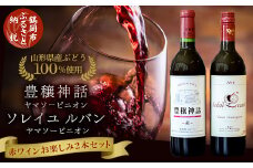 赤ワイン　飲み比べ2本セット　ソレイユルバン・ヤマソービニオン　豊穣神話・ヤマソービニオン　750ml・720ml　K21-744