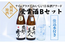 ワイングラスでおいしい日本酒アワード受賞酒　飲み比べ　Ｂセット　720ml×3本　[K16-740]