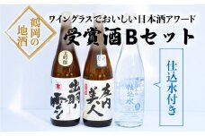 ワイングラスでおいしい日本酒アワード受賞酒　飲み比べ　Ｂセット　720ml×3本　[K16-740]