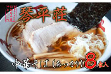 D04-501　お店そのままの味！山形の名店【琴平荘】の冷凍生麺〈8食〉