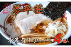 B04-503　お店そのままの味！山形の名店【琴平荘】の冷凍生麺〈4食〉