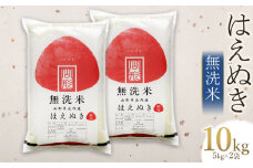 【令和6年産】 はえぬき 無洗米 10kg(5kg×2袋)　山形県庄内産　有限会社 阿部ベイコク