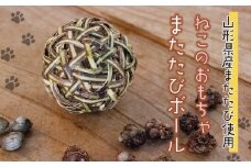 猫のおもちゃ またたびボール（またたびの実入り）