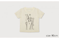 Spiber × 荒井良二　キッズTシャツ　"たびのうま"（みるく) 90cm
