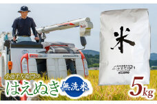 数量限定 【令和7年産先行予約】 山形県庄内産 小池半左衛門のお米 はえぬき 無洗米 5kg (5kg×1袋)