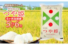 【令和7年産先行予約】特別栽培米つや姫 5kg (5kg×1袋)×6ヶ月【定期便】　鶴岡協同ファーム 
