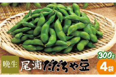 【令和7年産】尾浦 だだちゃ豆 300g×4袋（計1200g）【晩生】 株式会社 清川屋