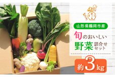 旬のおいしい野菜詰合せセット 約3kg　やさいろ