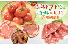 【令和7年産先行予約】樹熟トマト＆山形牛（もも スライス 400g）セット　肉バルYAKU禄