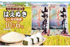 【令和7年産先行予約】 特別栽培米はえぬき 10kg (5kg×2袋)×6ヶ月【定期便】　鶴岡協同ファーム