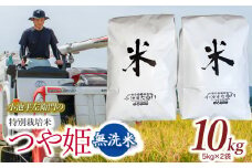 数量限定 【令和7年産先行予約】 山形県庄内産 小池半左衛門のお米 特別栽培米 つや姫 無洗米 10kg (5kg×2袋)