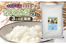 【令和7年産先行予約】【定期便3ヶ月】富樫農園のはえぬき 精米5kg × 3ヶ月 山形県鶴岡市産　[K-732]